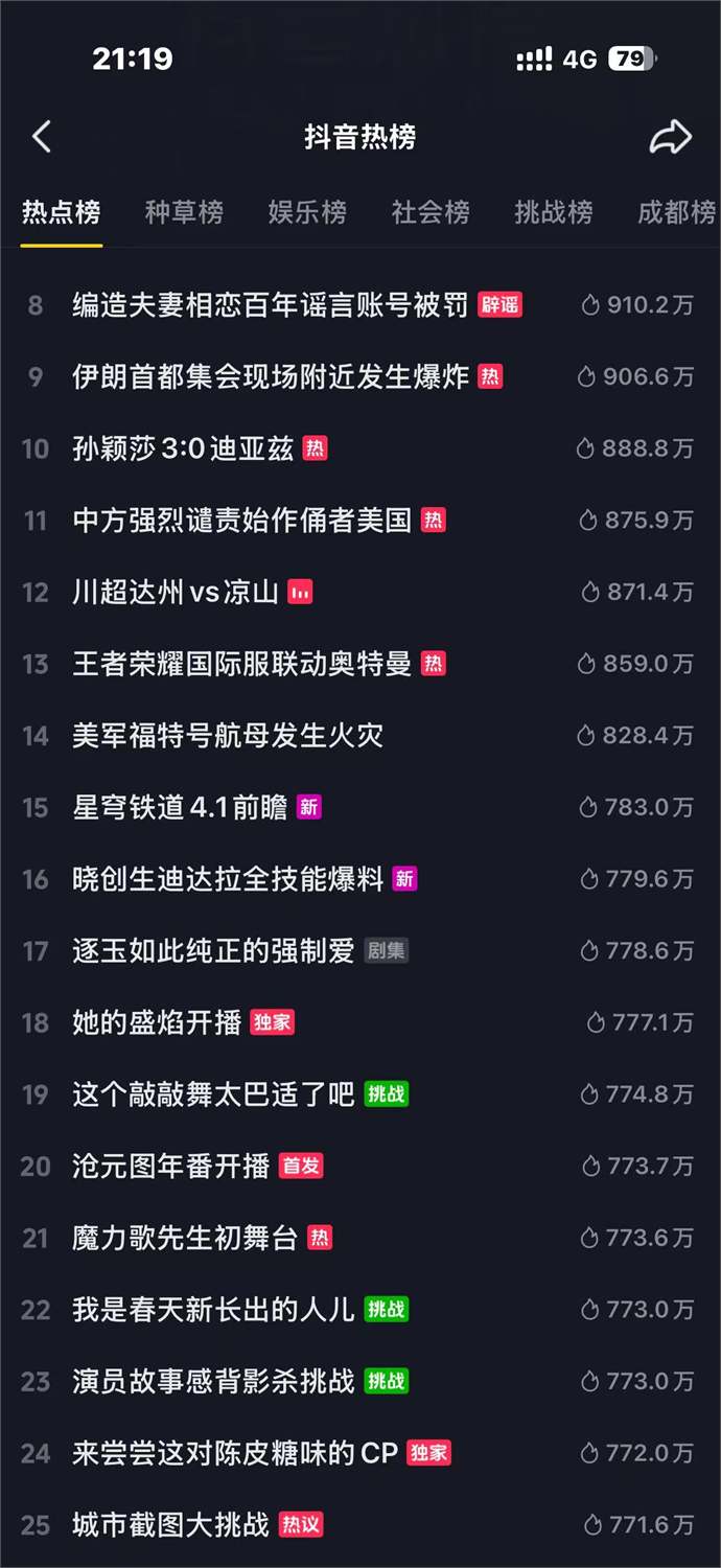 巴适截图 08 · 热点榜
